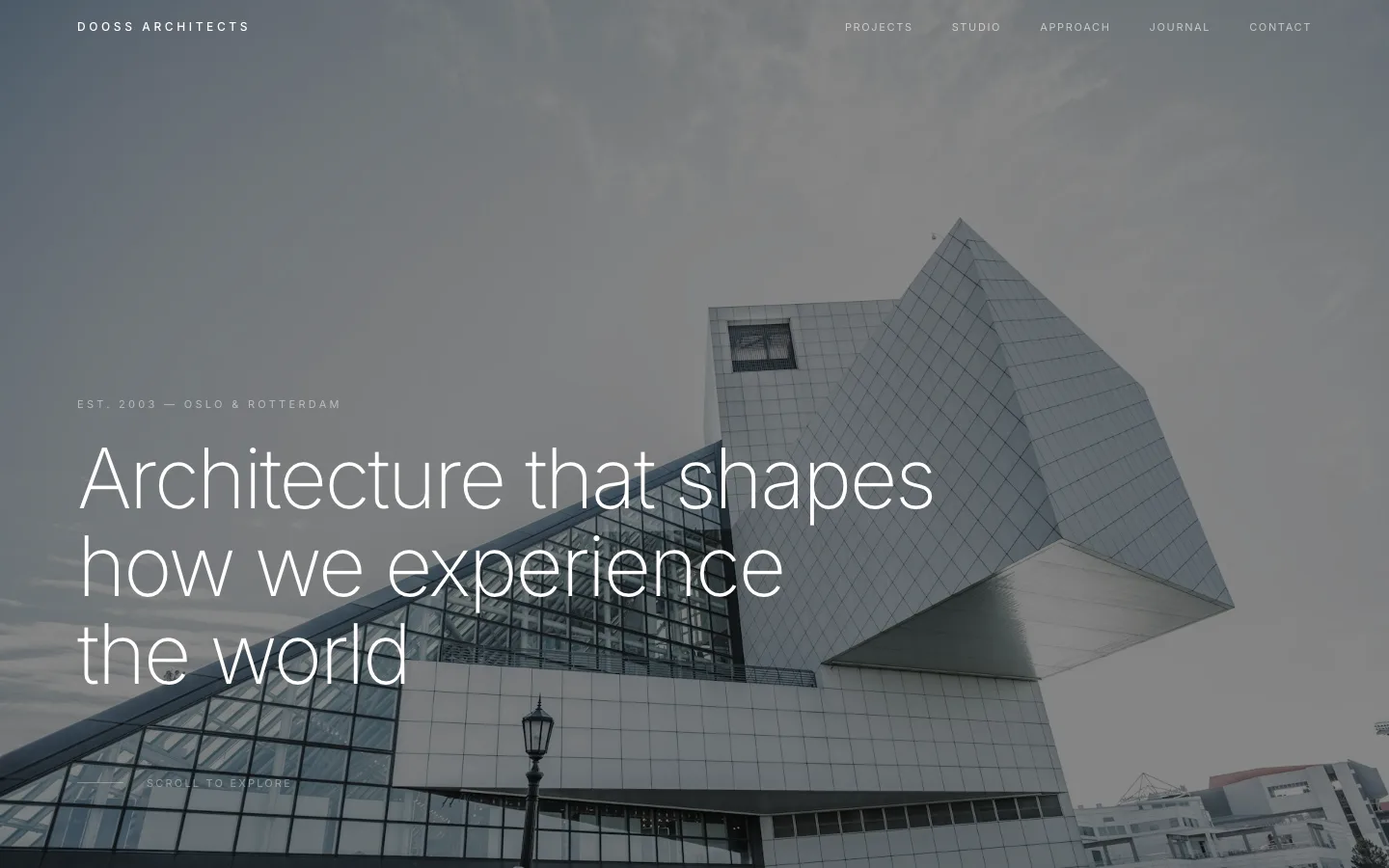 Dooss Architects şablon önizlemesi