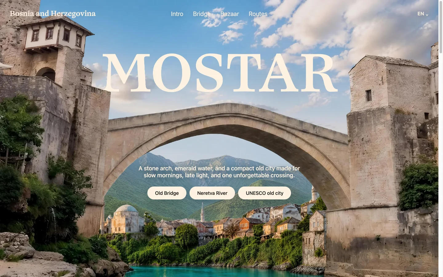 Mostar City şablon önizlemesi